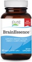 PURE ESSENCE LABS Brain Essence - Geheugensupplement en vitamine voor mannen, vrouwen en volwassenen - Herbal Booster for Memory, Focus, Clarity & Stress Relief - Bacopa Monnieri, Ashwagandha & More (30 tabletten)