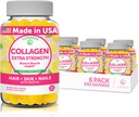 Lunakai Collagen Gummies - Tastiest Proprietary Formula - 200mg Hydrolyzed Collagen Gummies for Women and Men with Biotin, Zinc, Vitamin C and E - Non-GMO Anti Aging Supplement for Women - 6 Pack