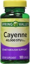Spring Valley - Cayenne Fruit 40.000 STU, Whole Herb, 100 Capsules