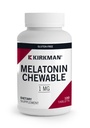 Kirkman - Melatonine 1 mg kauwtabletten - 100 tabletten - bevordert slaap - verfrissende muntsmaak - hypoallergeen