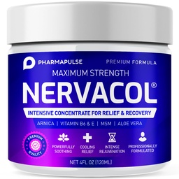 Pharmapulse Neuropathy Zenuwtherapie & Relief Cream - Maximale sterkte Relief Cream voor voet, handen, benen, tenen Inclusief Alpha Lipoic Acid, Arnica, Vitamine B6, Aloë Vera, MSM - Effectieve kalmerende 4oz