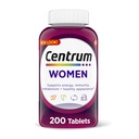 Centrum Multivitamine Tablet voor Vrouwen, Multivitamine/Multimineral Supplement met ijzer, vitamine D3, B Vitaminen en Antioxidant Vitaminen C en E, Glutenvrij, Niet-GMO Ingrediënten - 200 Tel.