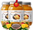 Sea Moss Gel with Ground Chia Seeds, Sea Moss Gel Biologische Raw 