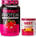 Nutrologie TRIPACT Proteïnepoeder, 7-in-1 Maaltijd Vervangingsshake, Superberry (40 Servings) Beet Actief, Natuurlijke Pre-Workout Poeder, Passie Fruit Smaak (30 Servingen)