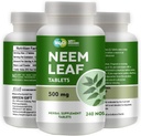 Neem tabletten - 100% zuiver (Azadirachta Indica) (240 aantal - 500 mg) 120 dagen levering (1 verpakking)