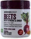 Voeding Werkt bieten met kurkuma & Ginger. Glutenvrij, geen toegevoegde suiker. Ondersteunt energie en duurzaamheid. Dieetsupplement. 20 porties 7,1 oz