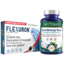 Zuiverheid Producten Bundle - Flexuron Joint Formula + EverStrong Blue Tablets - Strength + Flexibiliteit Power Pack Flexuron (Krill Oil, Hyaluronic Acid + Astaxanthine) - EverStrong Blue (Muscle Matrix)