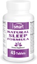 SuperSmart - Natural Sleep Formula (Advanced Formula) - met L-Tryptofaan, Valeriaanwortel, Hop, Eschscholzia Californica - Kruidensupplement Niet-GMO & Glutenvrij - 45 tabletten