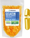 XPRS Nutra Maat 4 Lege Capsules - 1000 Tel kleine lege Gelatine Capsules - Pillen DIY Capsule vullen - Vulbare Pure Bovine Pill Gel Caps voor Do-It-Yourself Supplementen (Goud)