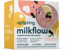UpSpring Milkflow Immune Support Breastfeeding Supplement Drink Mix Fenugreek-Free, Moringa Elderberry Lemonade Flavor, Lactation Supplement to Support Breast Milk Supply, 16 Mixes