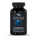 AI Brain Nootropic Supplement for Focus, Memory & Mental Clarity Improvement Capsules for Men & Women, Cafeine-Free Daily Cognitive Support with Bacopa, Alpha GPC & Vitamine B6, 60 Vegetarische Capsules