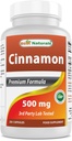 Best Naturals Cinnamon 500 mg 250 capsules (250 telling (verpakking 1))