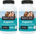 Nutri-Vet Aspirine Kauwtabletten voor grote honden, 75 Telling, Verpakking van 2