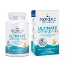Nordic Naturals Ultimate Omega-D3, Lemon Flavor - 60 Zachte Gels - 1280 mg Omega-3 + 1000 IE Vitamine D3 - EPA & DHA - Promoot hersenen, hart, & Immune Health - 30 porties