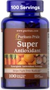 Puritan's Pride Premium Super Synergistische Antioxidant Formule, Dieetsupplement om te helpen vechten premature veroudering*, Vitaminen A, C, E, en Selenium Mineral, 3 maand levering, 100 Rapid Release Softgels