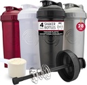 GOMOYO [4-Pack] 28-once Shaker Bottle 