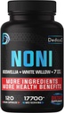 20:1 Noni Capsules 17700mg - Supplement for Immune, Muscle & Digestion Support -10in1 Toegevoegd Boswellia, Vlierbes, Kurkuma, Gember & More - 120 Vegan Capsules, Non-GMO & Glutenvrije