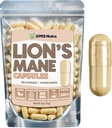 XPRS Nutra Organic Lions Mane Supplement Capsules - 180 Telling (90 Day Supply) van Premium Lion's Mane Mushroom Capsules voor geestelijke helderheid, cognitie en immuniteit Lions Mane Powder Capsules