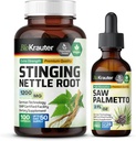 BIO KRAUTER Stinging Nettle 100 Capsules & Saw Palmetto Tinctuur 2 Fl. Oz.