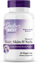 Best Womens Haar, Huid & Nagels met OptiMSM + KeraGLO, Uitgebreide Beauty Support, Non-GMO, Glutenvrije 60 Veggie Caps