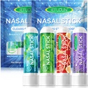 8PCS Nasal Stick,Nasal Inhaler Stick,Inhaler Nasal Stick for Sinus Relief&Vertigo Relief,Aromatherapy Inhaler Made with Essential Oils+Menthol (Mint,Wintermint,Tropical,Lavender)