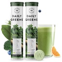 WELKE NUTRITION Daily Greens, Wholefood Multivitamine met vitamine C, zink, B6, B12 voor immuniteit en detox met 39+ Organic Certified Plant Superfoods & Antioxidants(15Tabs x 2) (63 g (pakket 2))