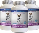 Honden Bad adem Eliminator - PROBIOTICS voor honden - Gut Health - Stops Bad adem en gas - Digestieve Boost - Hondenprobiotica en prebiotica - 3 flessen (180 Capsules)