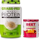 Nutrologie Gras Fed Wei Proteïne Poeder, Ondersteunt Lean Muscle Recovery & Performance, Vanille Ice Cream Smaak (28 Servings) Beet Active, Natural Pre-Workout Powder, Passie Fruit Smaak (