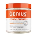 Genius Consciousness, Super Nootropic Brain Supplement Powder, Mango - Boost Focus, Cognitieve functie, Concentratie & Memory Booster - Alpha GPC & Lions Mane Mushroom for Neuro Energy & IQ