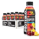 Proteïne2o 15g Wei Proteïne Isolaat Hydratatie Drink Plus Energie & Focus, 350 mg Elektrolyten, 125 mg Cafeïne, Suikervrij, Cherry Limonade, 16,9 oz Fles (verpakking van 12)
