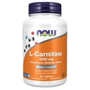 NOW Voedingssupplementen, L-Carnitine 1000 mg, zuiverste vorm, Aminozuur, fitness ondersteuning*, 50 tabletten