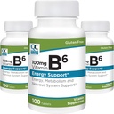 Quality Choice Vitamine B6 100mg 100 Telflessen tabletten (3 verpakkingen)