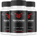 rize labs (3 Pack) Testonine Male Supplement, Testonine Capsules for Men, Testonine Maximum Strength Formula, Testonine All-Natural Pill for Muscle Power, Testonine Reviews (180 Capsules)