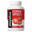 STAY LIVE Lycopeen Supplement voor mannen 60mg, Natuurlijke Tomato Extract Poeder, 120 Capsules met 4 maanden levering, 100% Veg Lycopeen Complex, Non-GMO en Gluten Gratis Carotenoid Supplement