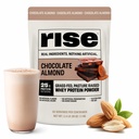 Rise Grass-Fed Wei Proteïne Poeder - Chocolade Amandel 25g Proteïne Geen kunstmatige smaken, kleuren, of conservatieven - Suikervrij, Glutenvrij, Sojavrij