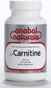 Anabol Naturals L-Carnitine 120 capsules- 500 mg Pure L-Carnitine per capsule, 120 porties