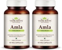 Generieke RISE Amla Capsules 60  Biologische Antioxidant Immuniteit Enhancer Natuurlijke Bron van Vitamine C en Haargroei Kruidensupplementen (Pack of 2)