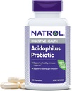 Natrol Acidophilus Probiotic 100 mg, Dieetsupplement voor gezonde darmfunctie, Digestieve Health Capsules voor volwassenen, 150 Capsules, Tot een 50-daagse levering