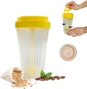 MIUPOO Stirring Bottle,Duurzame Stir Cup voor Stirring Drank, Kleine Blender Shaker Bottle, Herbruikbare Koffiebeker Geschikt voor het mengen van koffie, eiwit Shakes, Smoothies, Pre Oefening Supplementen en Dranken