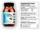 DR WAKDE's Trikatu Capsules (60 Veg Caps, Plant Based Supplement, Ayurvedic Herb, All Natural, Vegan)