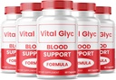 (5 verpakkingen) Vitale Glyc Capsules, Officiële Blood Support Formula, Blood Vessel Cleaner, Glyco Optimizer Pillen, Ondersteunt de algehele gezondheid en wellness, Vital Supplement Powder (300 capsules)