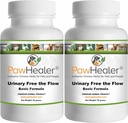 Urinevrij De Flow-Basic - Blaasstenen Honden - 2 Pack - Natural Remedy Stone Prevention bij honden - 50 Gram/ea - Herbal Powder - Mix in Food