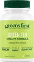 Greens First Green Tea Vitality Formula - Enhanced with Moringa - Antioxidant-Rich for Clean Energy - Vegan & Gluten-Free - Krachtige Blend for Energy & All Wellness (60 capsules)