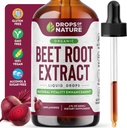 Beetwortel Liquid Supplement - Gemaakt met biologische bieten Extract - Veganistisch en puur - Hogere Potentie dan Gummies, kauwtabletten en capsules - Ondersteunt energie, vitaliteit en circulatie (Unflavored, 60ml)