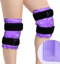 REVIX Reusable Knee Ice Pack Wrap for Post-Workout Recovery, Gel Ice Pack Knee with Cold Compression Therapy, Soft Plush Cover and Hands-Free Application, A Set of Two
