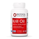 PROTOCOL VOOR LEVEN BALANS Krillolie 1000mg - Extra sterkte Krilloliesupplement - DHA & EPA - met astaxanthine - Ondersteuning hart, hersenen, gewrichten - niet GMO & Halal - 60 Softgels