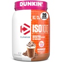 Dymatize x Dunkin' Mocha Latte ISO100 Wei Proteïnepoeder, 95mg Cafeïne, 25g Proteïne, 5.5g BCAA's, 120 Cal., Glutenvrij, 1g Vet, 1g Suiker, 3g Carb (20 Servers)
