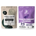 Jungle Powders Bundle for Men's Health & Vitality: 5oz Fadogia Agrestis Extract Powder - Pure Nigeriaanse Supplement + 5oz Black Currant Powder - Freeze-Dried Fruit voor thee, sap, Smoothies, & More!