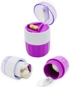 KIRIYUUK Pill Crusher en Grinder, Penselen Meerdere tabletten om een fijne poeder, roestvrij staal, Perfect voor reizen, Ablet Pulverizer Geschikt voor reizen, grote voeden Tube gebruik en Huisdieren, Dagelijks gebruik